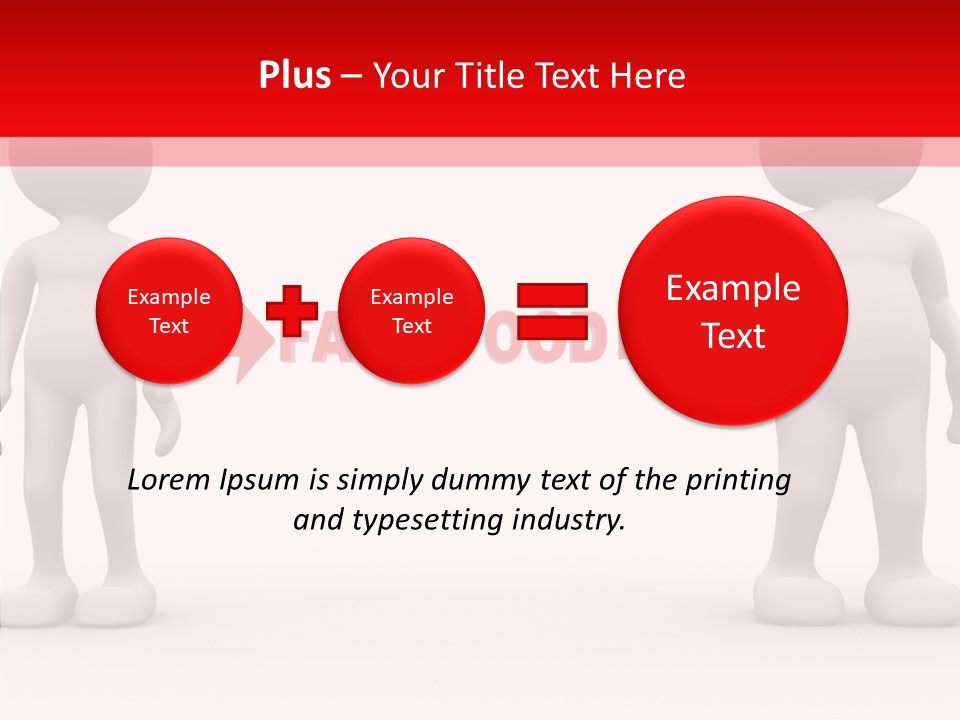 Obese Figure Belly PowerPoint Template