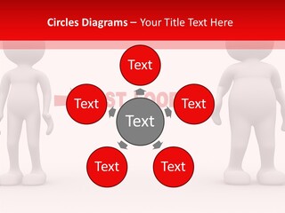 Obese Figure Belly PowerPoint Template
