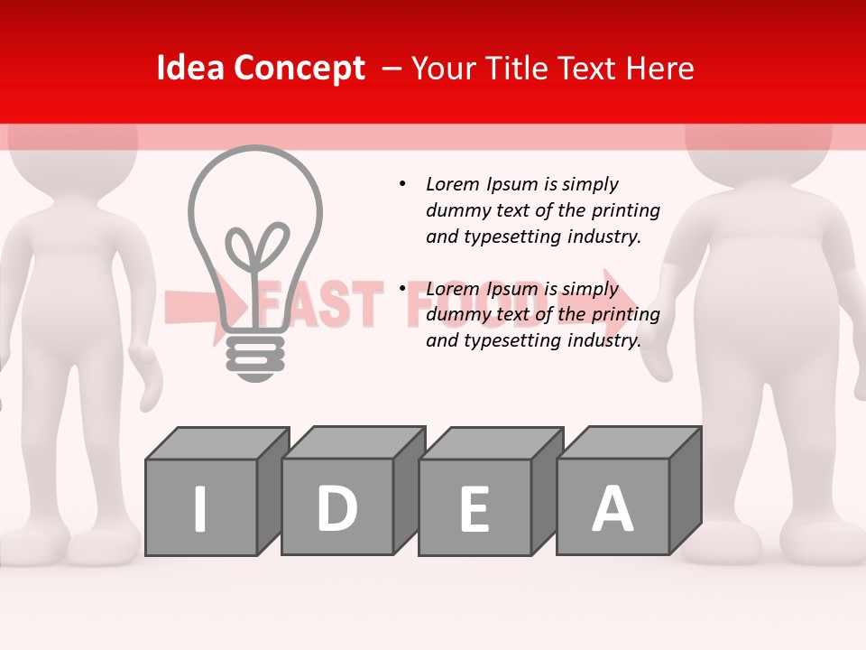 Obese Figure Belly PowerPoint Template