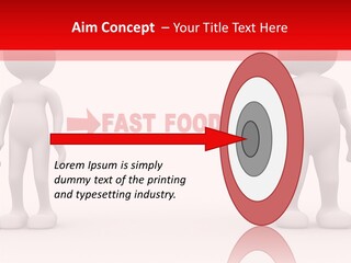 Obese Figure Belly PowerPoint Template