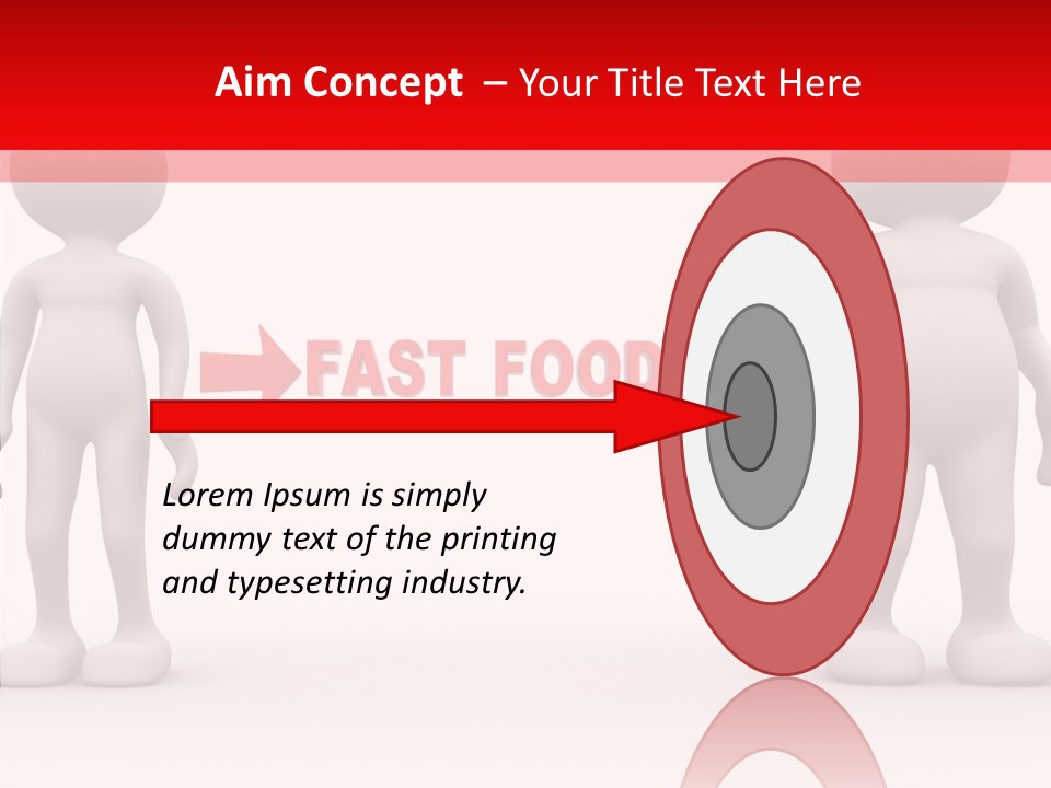 Obese Figure Belly PowerPoint Template