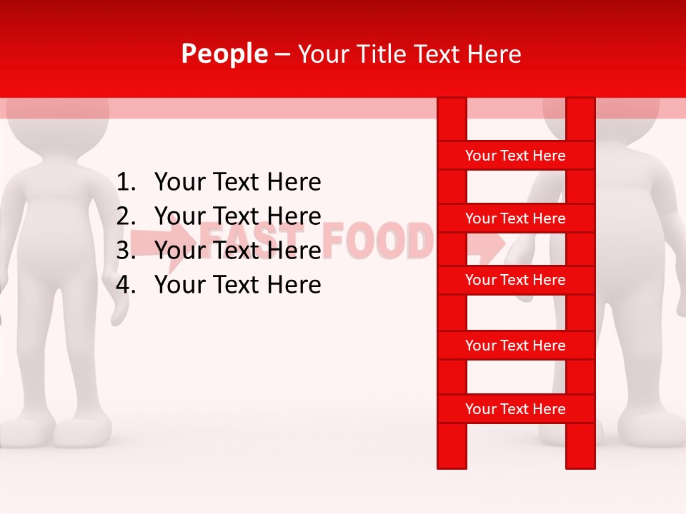 Obese Figure Belly PowerPoint Template