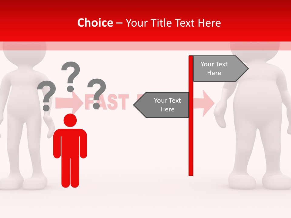 Obese Figure Belly PowerPoint Template