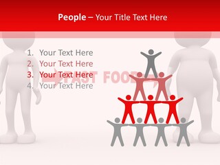 Obese Figure Belly PowerPoint Template