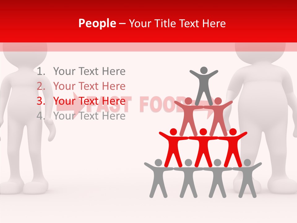 Obese Figure Belly PowerPoint Template
