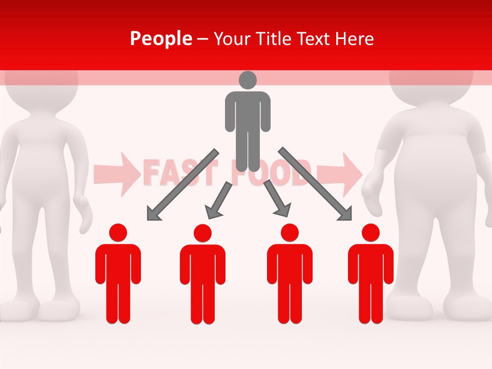 Obese Figure Belly PowerPoint Template