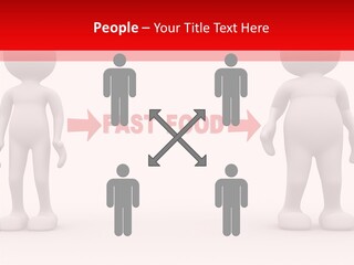 Obese Figure Belly PowerPoint Template