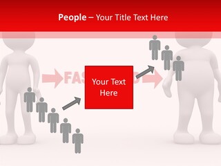 Obese Figure Belly PowerPoint Template