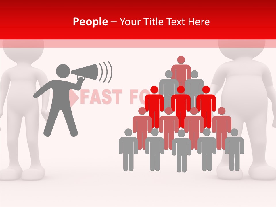 Obese Figure Belly PowerPoint Template