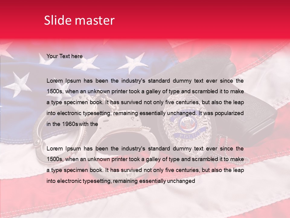 Holster Equipment Usa PowerPoint Template
