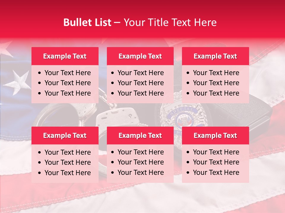 Holster Equipment Usa PowerPoint Template