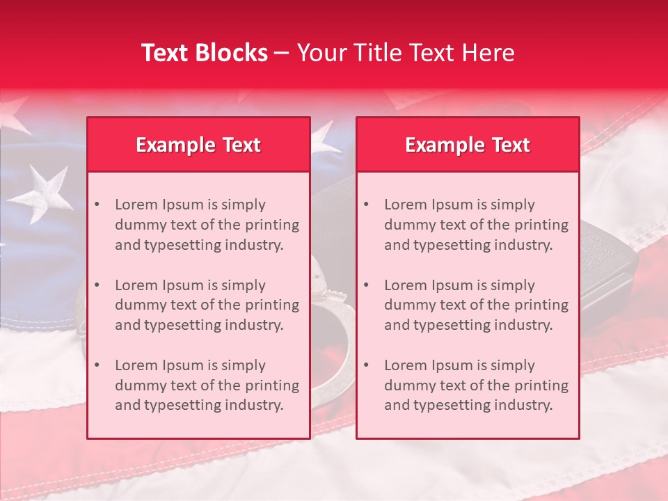 Holster Equipment Usa PowerPoint Template