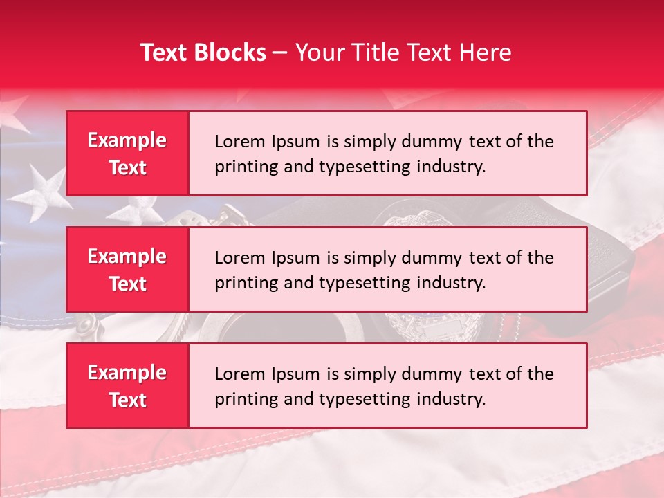 Holster Equipment Usa PowerPoint Template