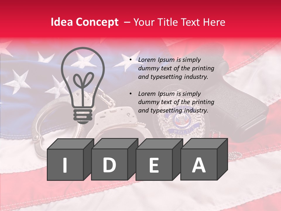 Holster Equipment Usa PowerPoint Template