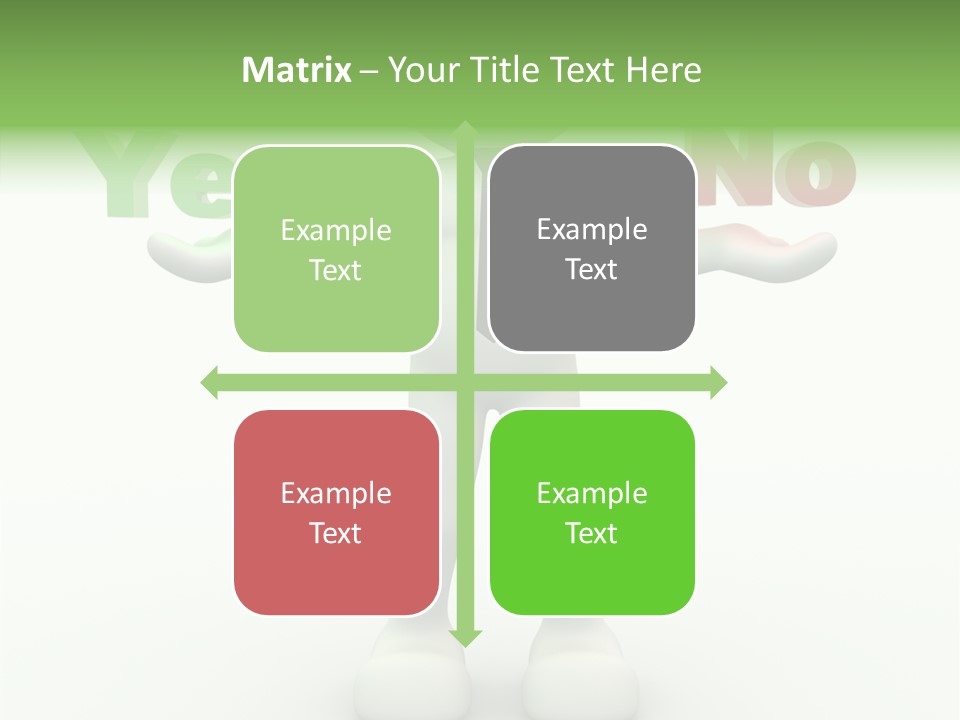 Tie Right Character PowerPoint Template