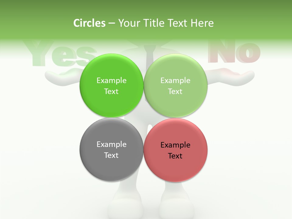 Tie Right Character PowerPoint Template