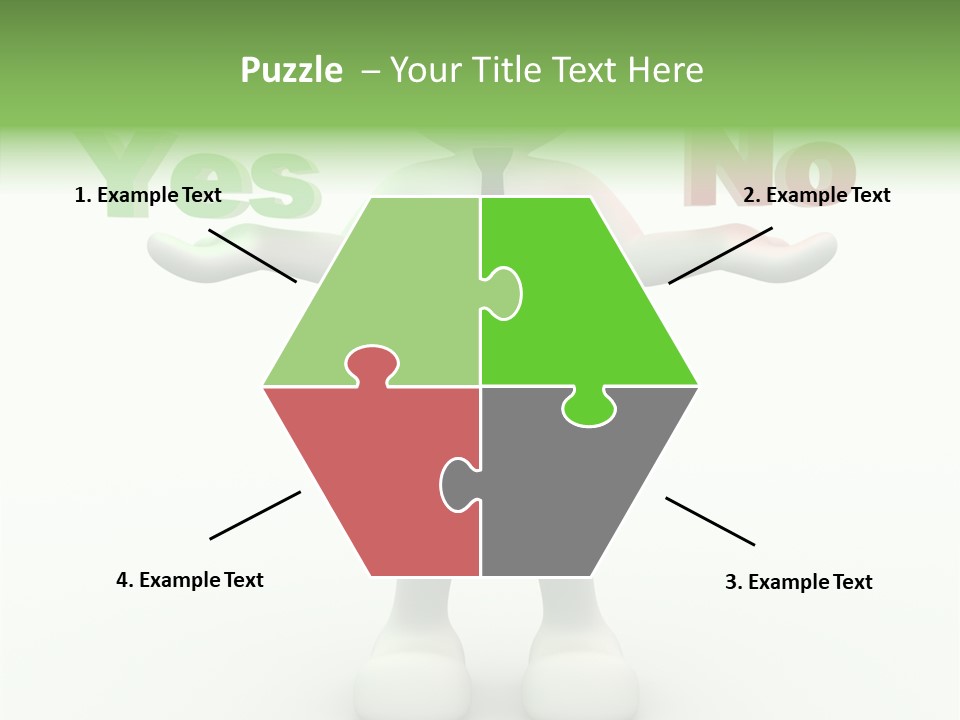 Tie Right Character PowerPoint Template