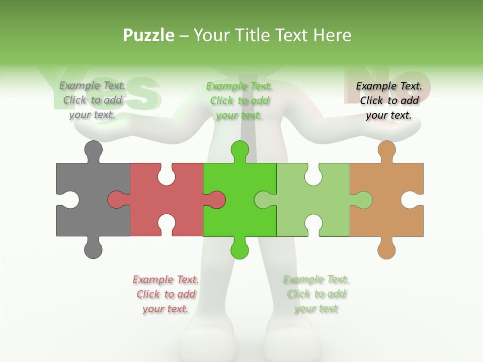 Tie Right Character PowerPoint Template