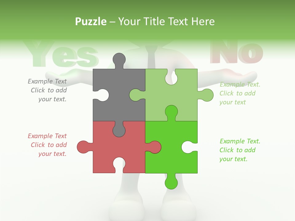 Tie Right Character PowerPoint Template