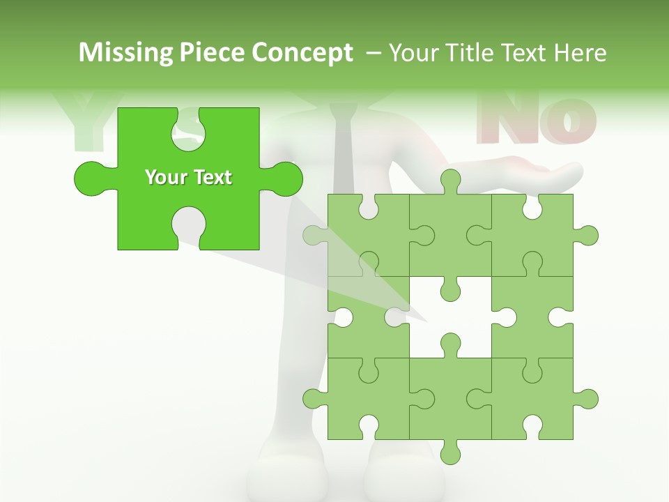 Tie Right Character PowerPoint Template