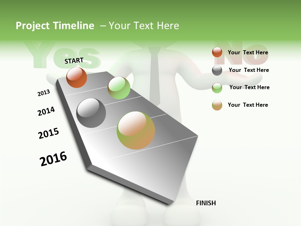 Tie Right Character PowerPoint Template
