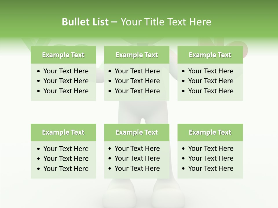 Tie Right Character PowerPoint Template