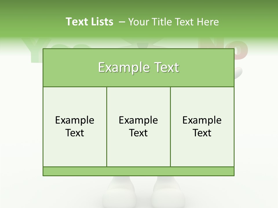 Tie Right Character PowerPoint Template