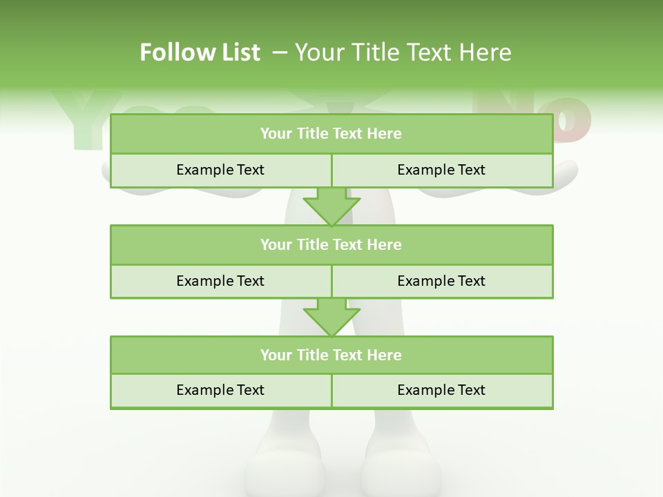 Tie Right Character PowerPoint Template