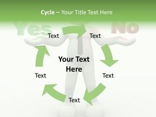 Tie Right Character PowerPoint Template