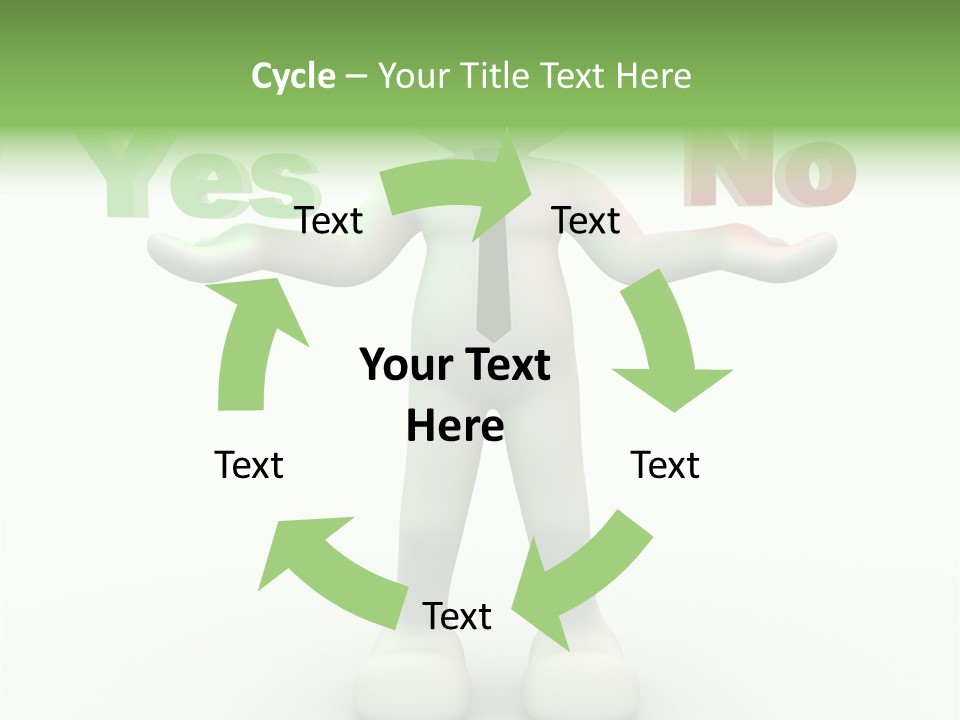 Tie Right Character PowerPoint Template