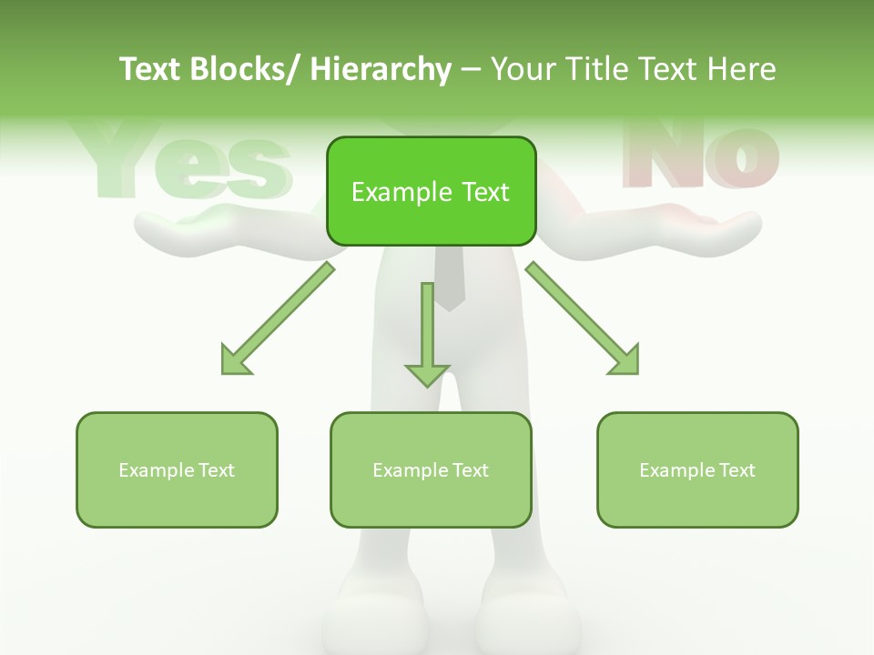 Tie Right Character PowerPoint Template