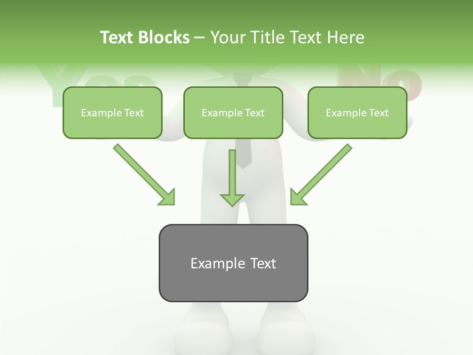 Tie Right Character PowerPoint Template