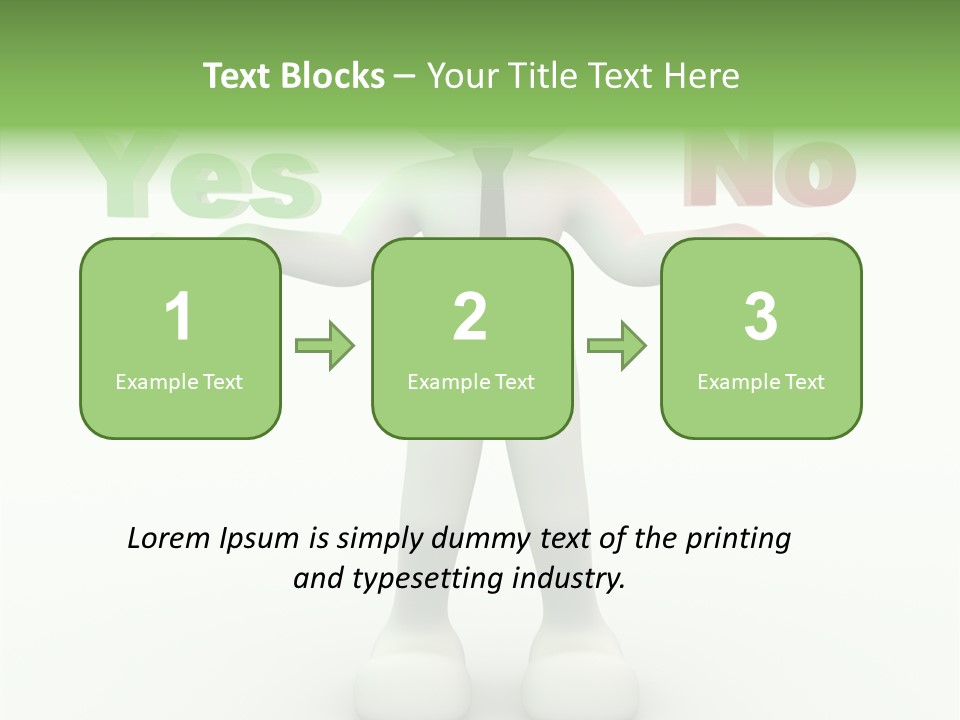 Tie Right Character PowerPoint Template