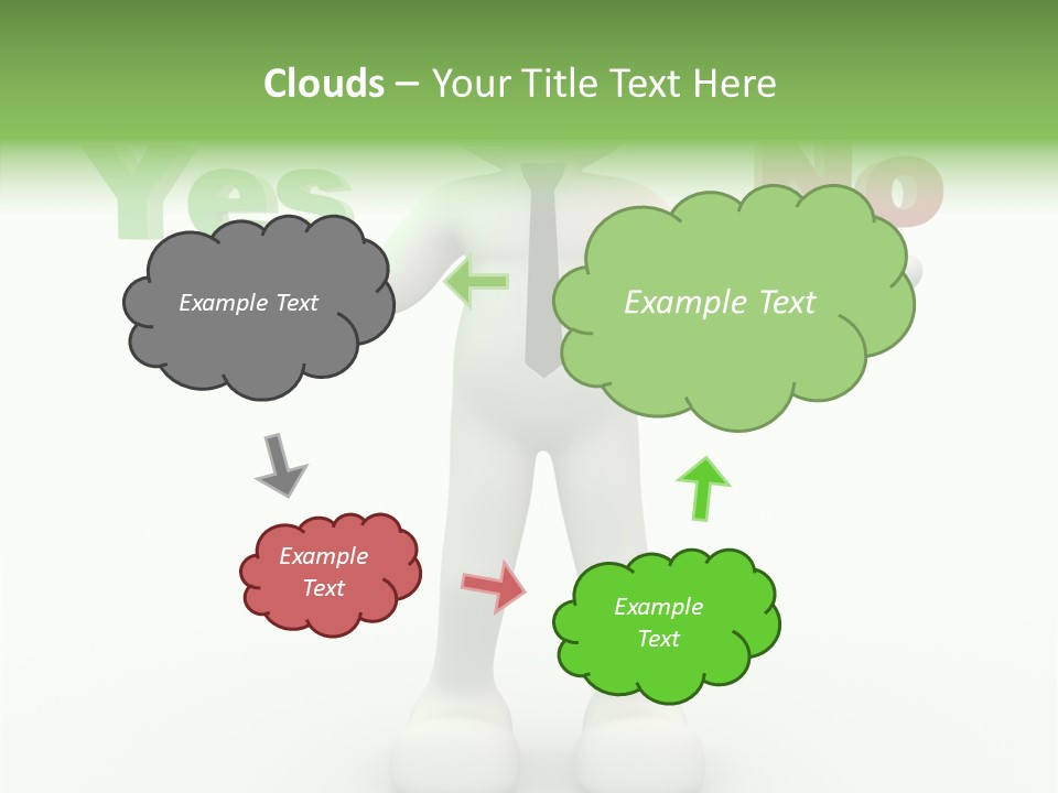 Tie Right Character PowerPoint Template