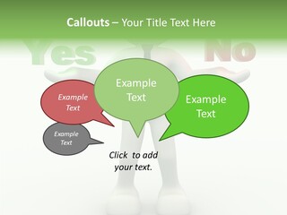 Tie Right Character PowerPoint Template