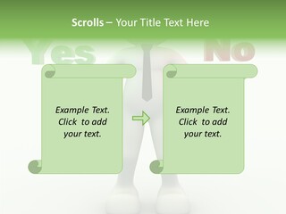 Tie Right Character PowerPoint Template