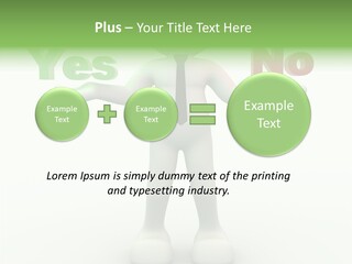Tie Right Character PowerPoint Template
