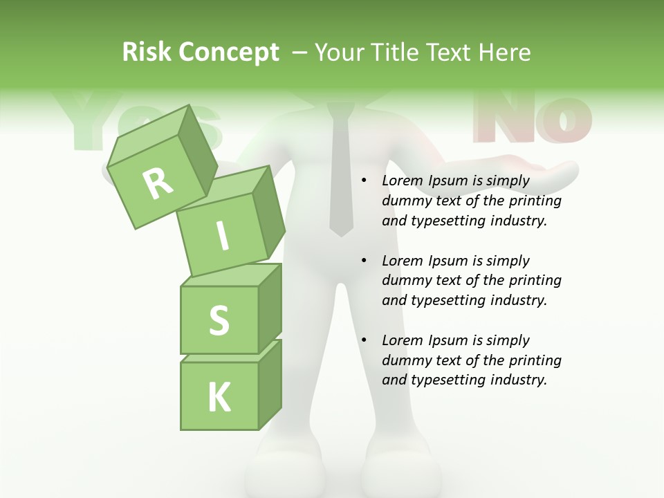 Tie Right Character PowerPoint Template