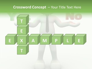 Tie Right Character PowerPoint Template
