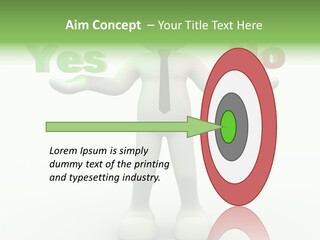 Tie Right Character PowerPoint Template