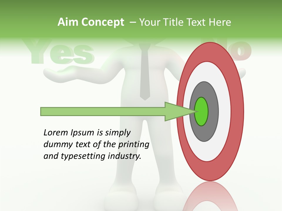Tie Right Character PowerPoint Template