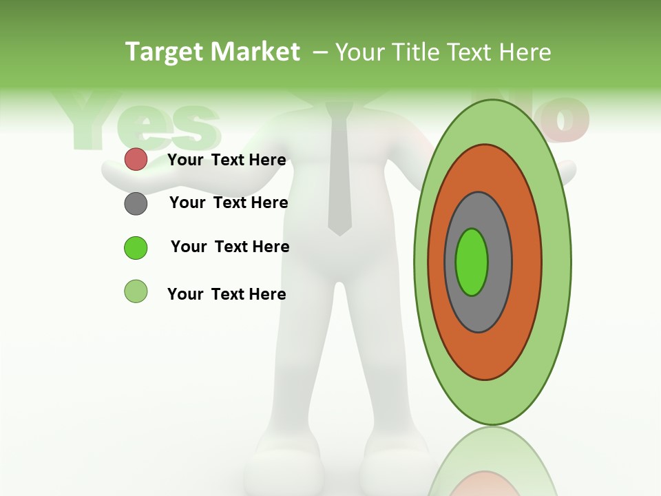 Tie Right Character PowerPoint Template