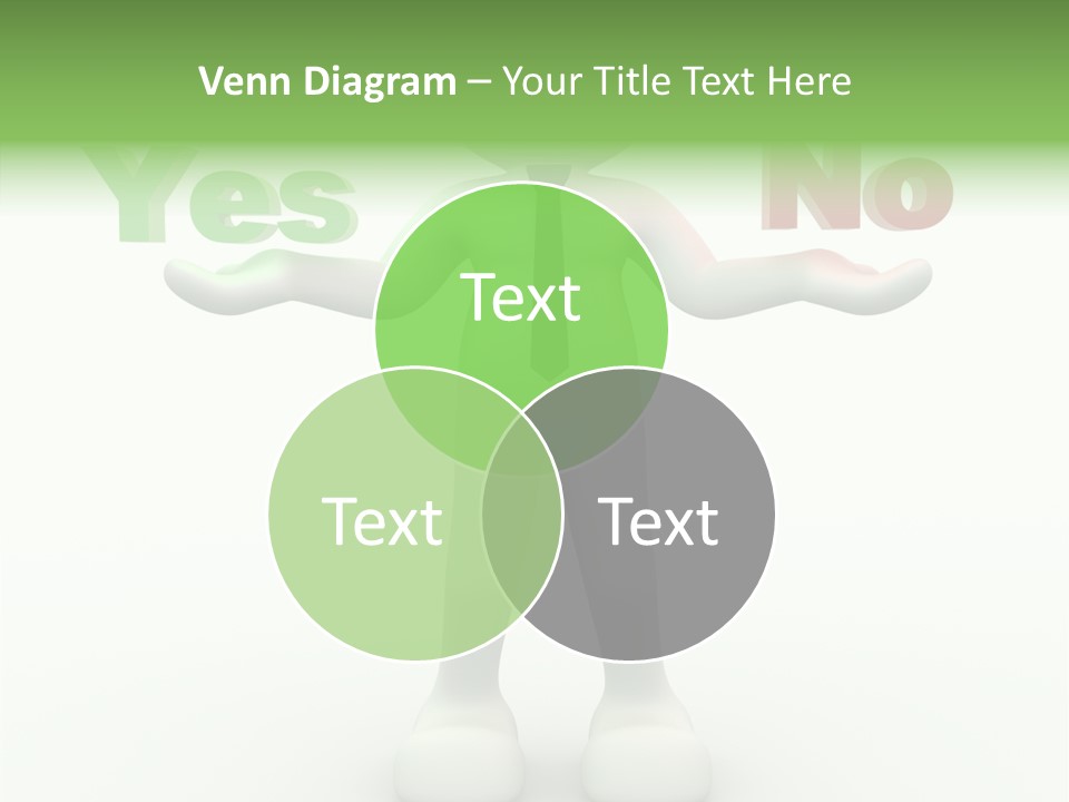 Tie Right Character PowerPoint Template