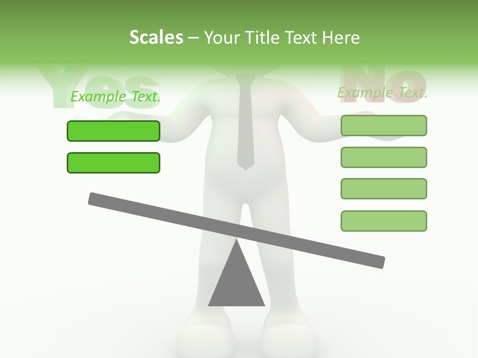 Tie Right Character PowerPoint Template