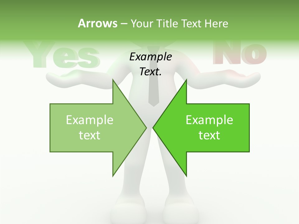 Tie Right Character PowerPoint Template