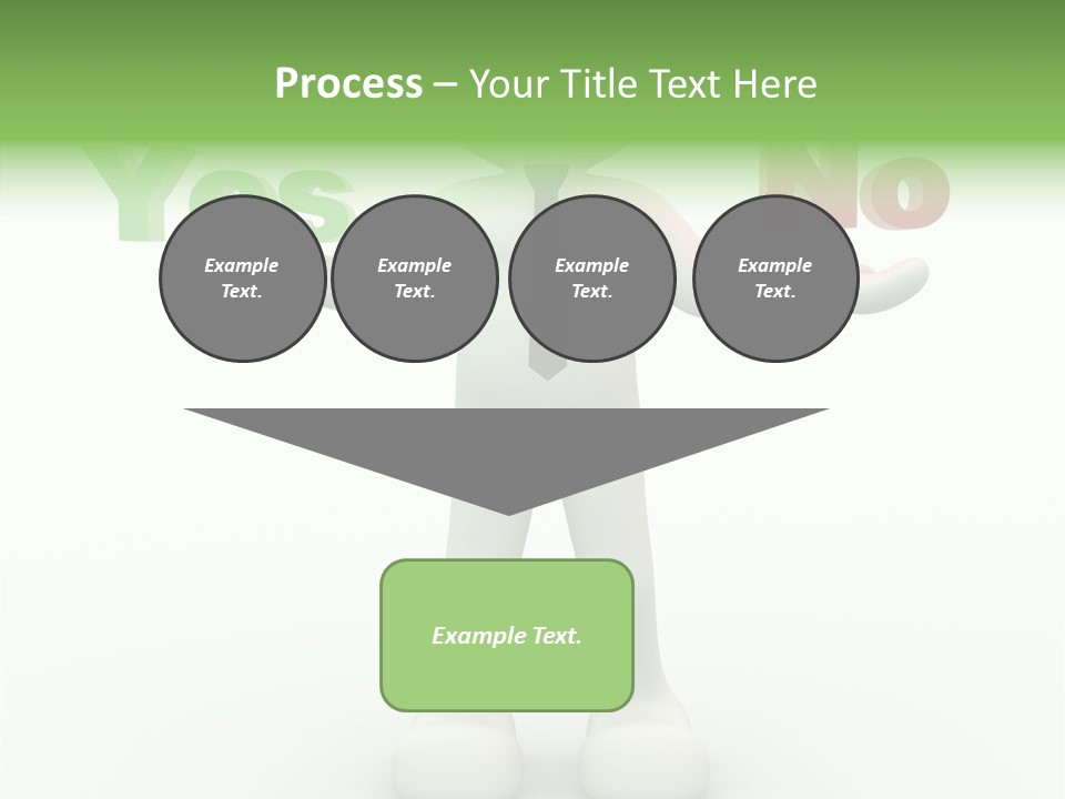 Tie Right Character PowerPoint Template