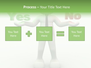 Tie Right Character PowerPoint Template