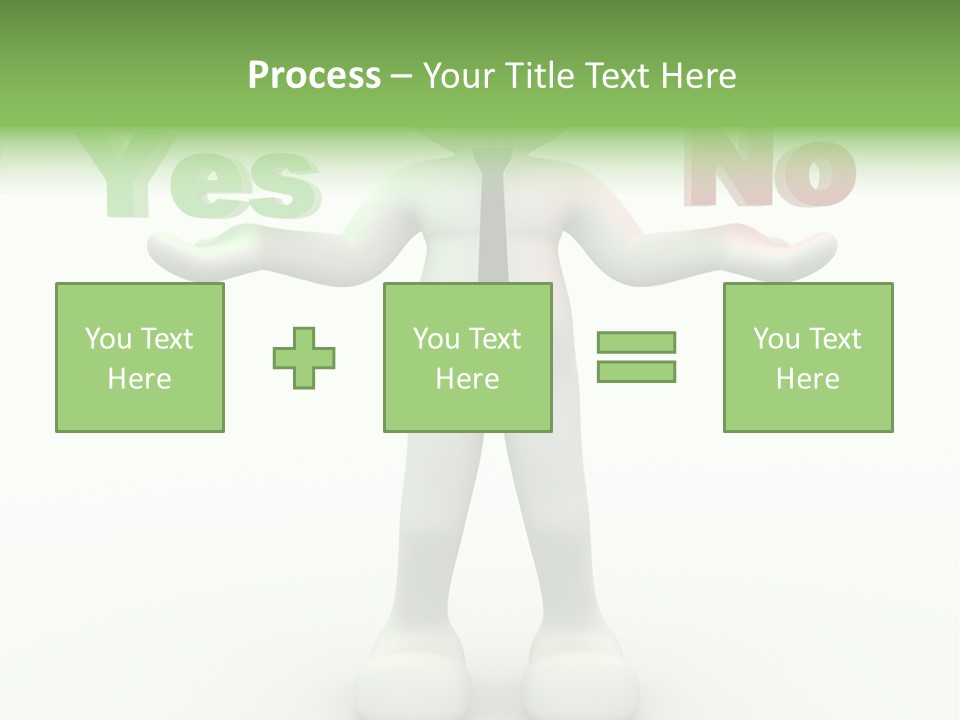 Tie Right Character PowerPoint Template