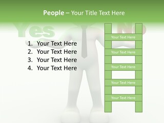 Tie Right Character PowerPoint Template