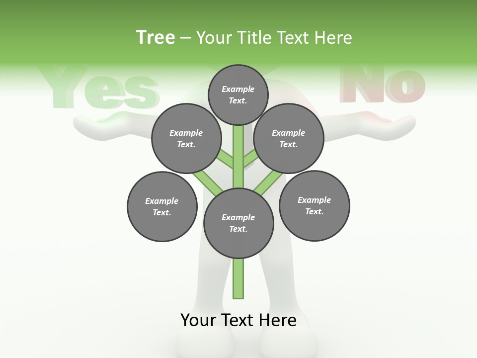 Tie Right Character PowerPoint Template